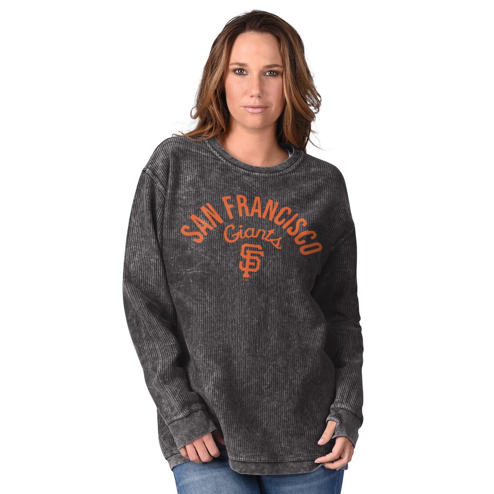 San Francisco Giants G-III 4Her by Carl Banks Women's Comfy Cord Pullover Sweatshirt - Black