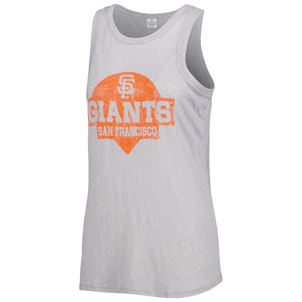San Francisco Giants Soft as a Grape Women's Tri-Blend Tank Top - Gray