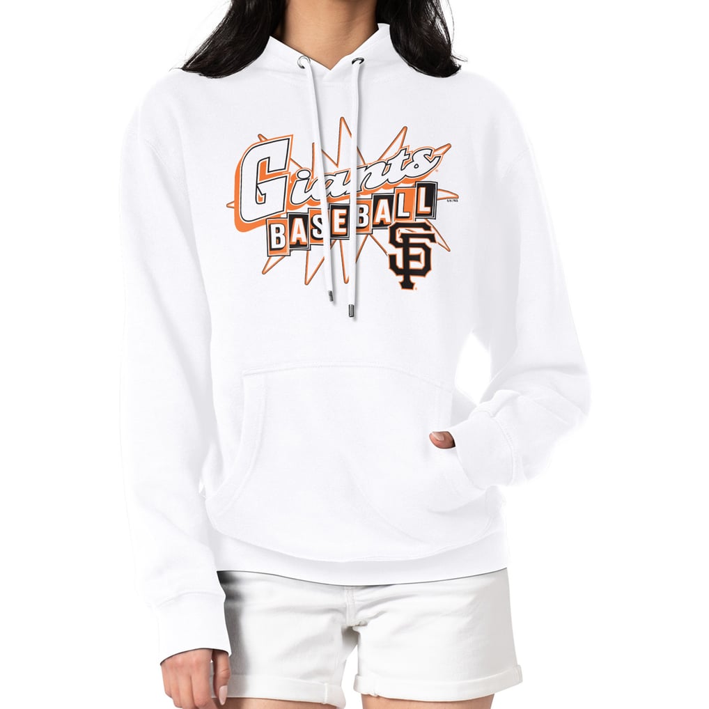  San Francisco Giants Starter Women's Drive-In Pullover Hoodie - White