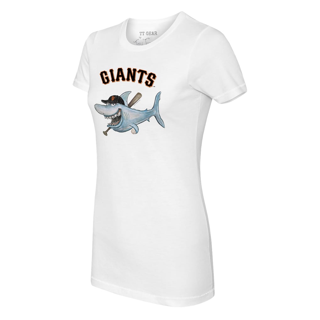San Francisco Giants Tiny Turnip Women's Shark Logo T-Shirt - White
