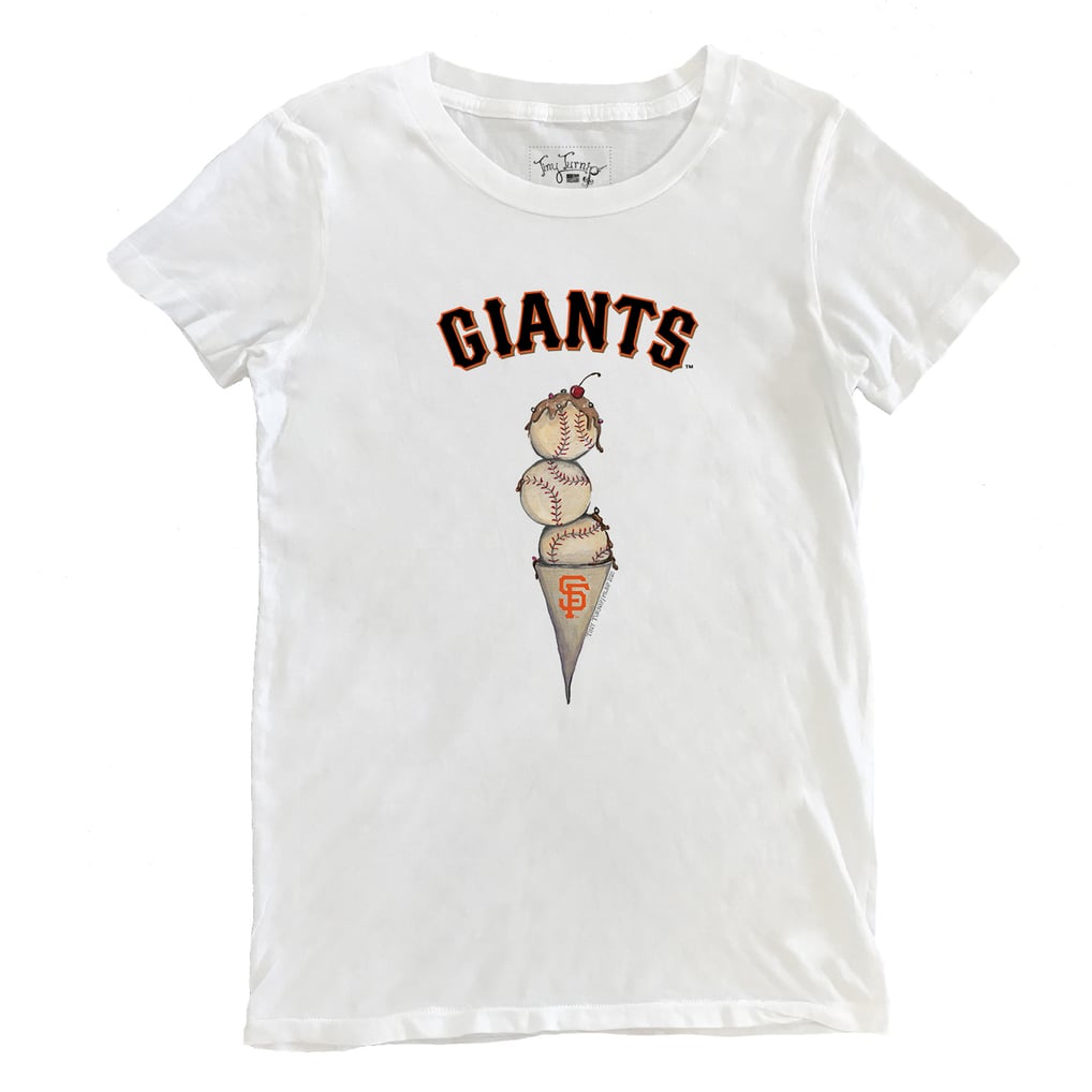 San Francisco Giants Tiny Turnip Women's Triple Scoop T-Shirt - White