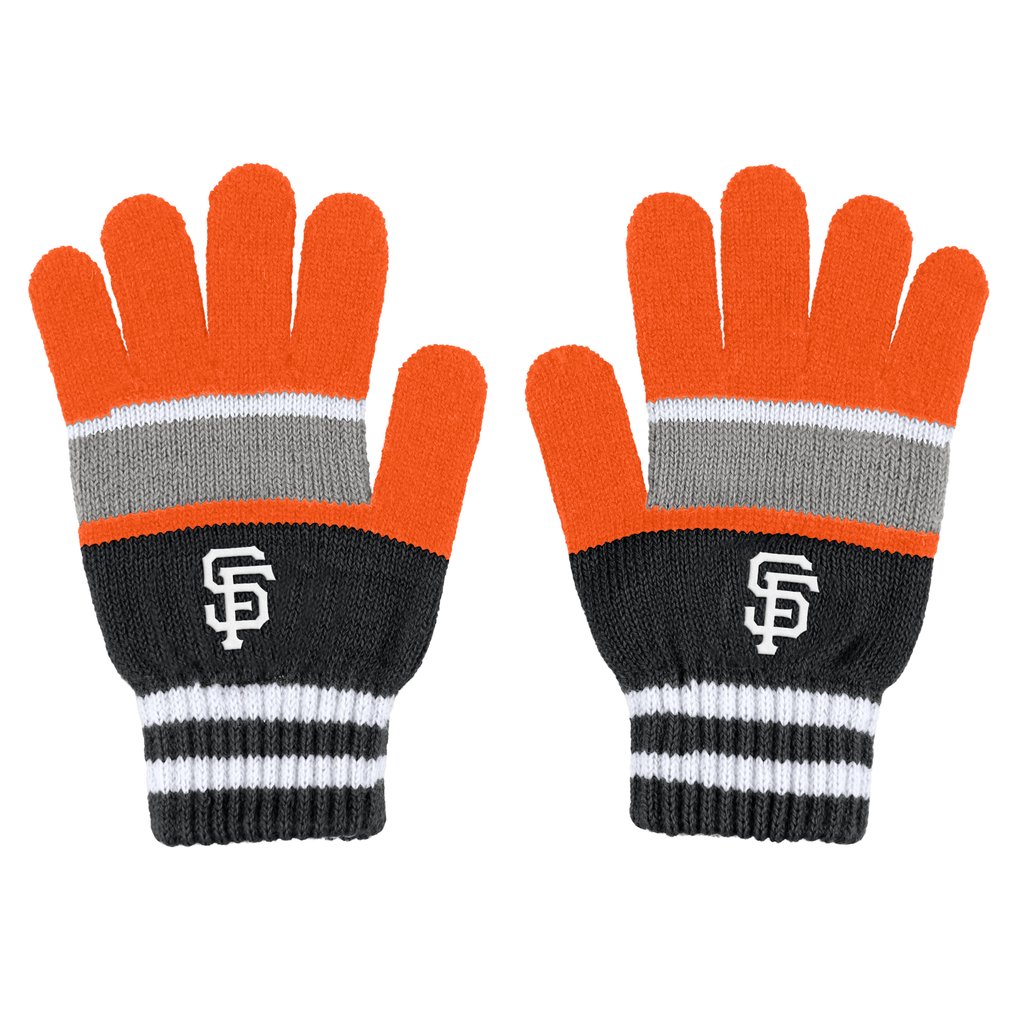 San Francisco Giants WEAR by Erin Andrews Women's Stripe Glove & Scarf Set