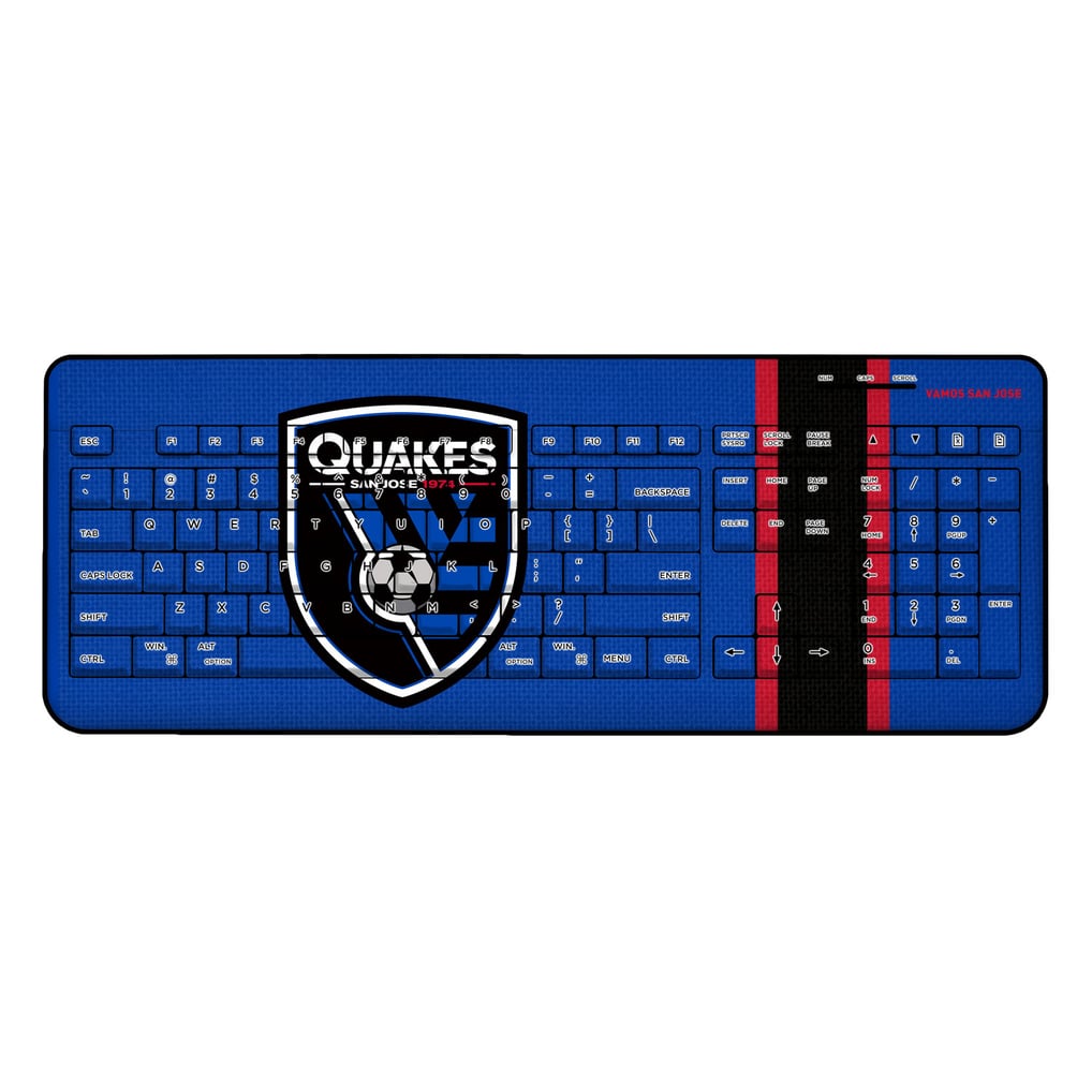 San Jose Earthquakes Team Stripe Wireless Keyboard