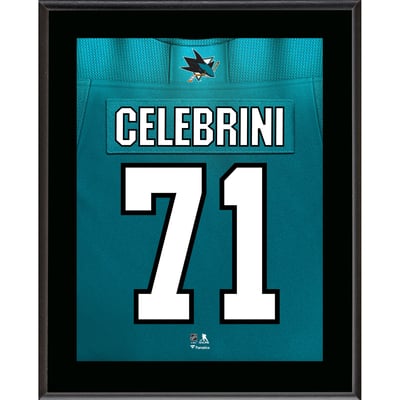 Macklin Celebrini San Jose Sharks Fanatics Authentic 10.5" x 13" Jersey Number Sublimated Player Plaque