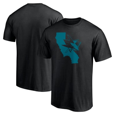 San Jose Sharks Hometown Collection Push Ahead T-Shirt - Black