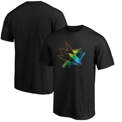 San Jose Sharks Team Pride Logo T-Shirt - Black