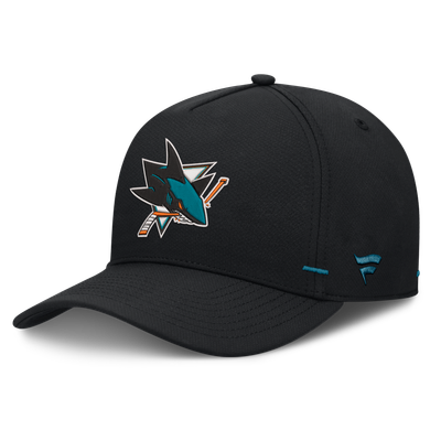 San Jose Sharks Fanatics Authentic Pro Rink Bar Tacks A-Frame Adjustable Hat - Black