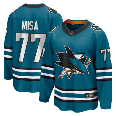 Michael Misa San Jose Sharks Fanatics Breakaway Jersey - Teal
