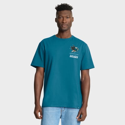 San Jose Sharks Fanatics Crash The Net Legacy T-Shirt - Teal