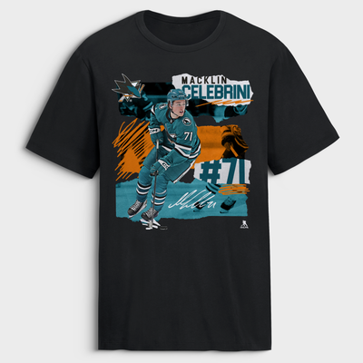 Macklin Celebrini San Jose Sharks Fresh Ice T-Shirt - Black