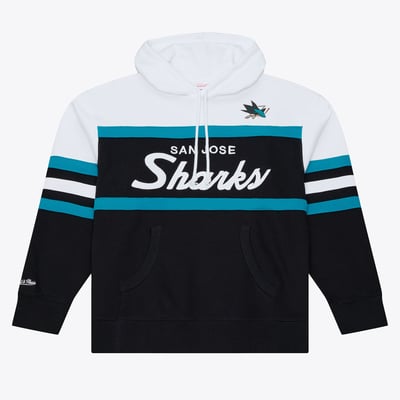 San Jose Sharks Mitchell & Ness Head Coach Hoodie - Black
