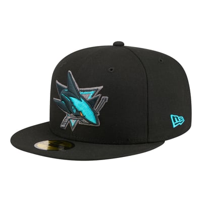San Jose Sharks New Era Color Pop 59FIFTY Fitted Hat - Black
