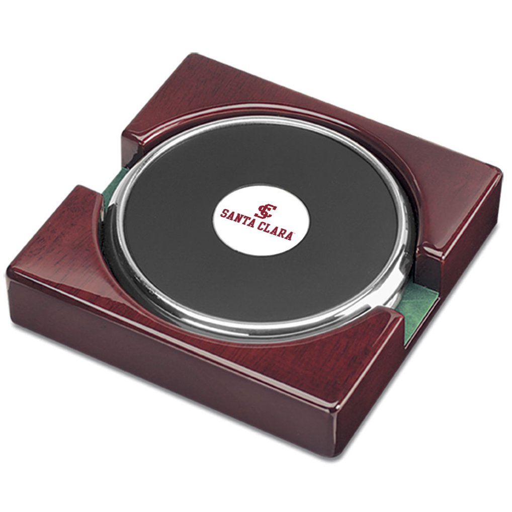 Santa Clara Broncos Two-Piece Coaster Set - Silver