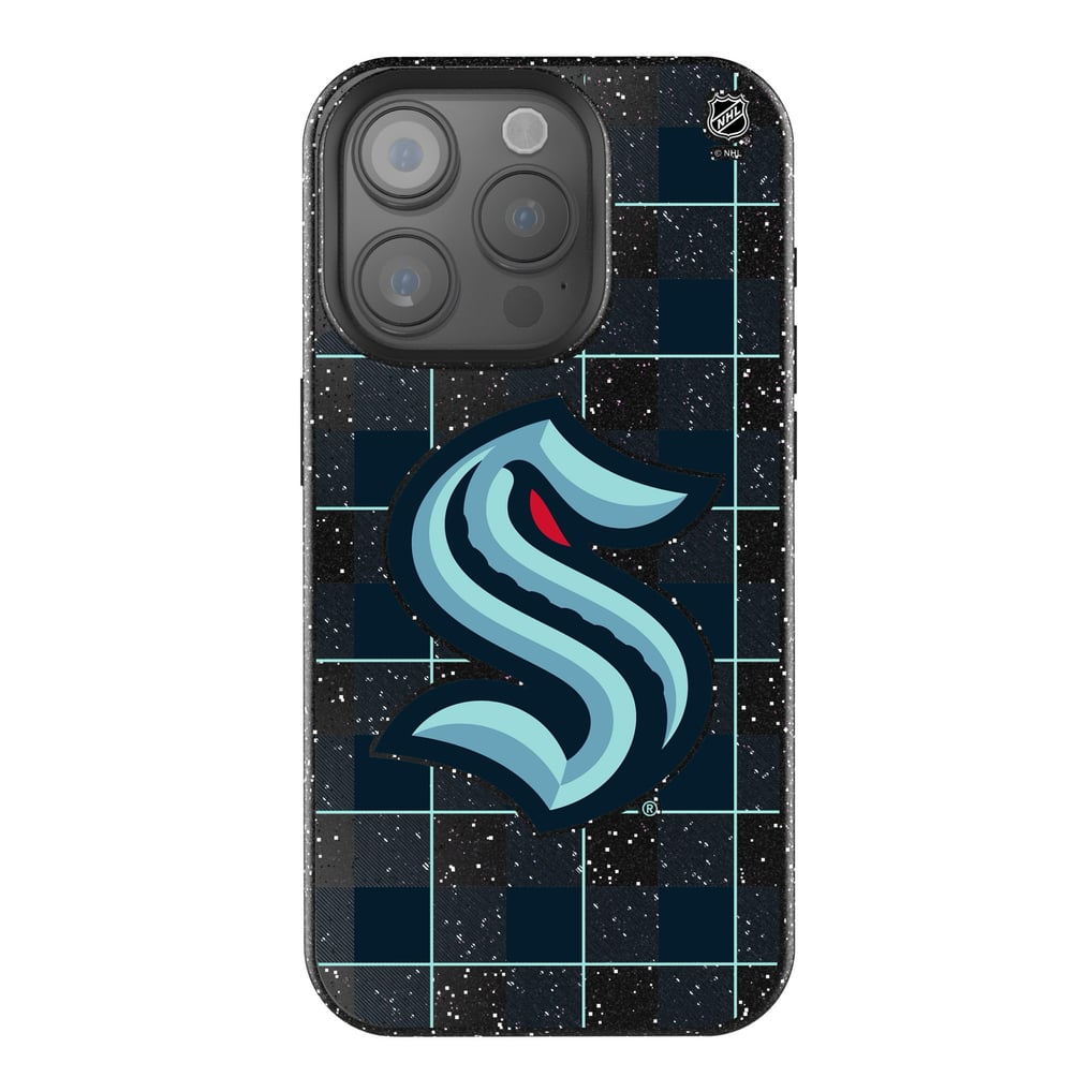Seattle Kraken Keyscaper Plaid Bling iPhone Case
