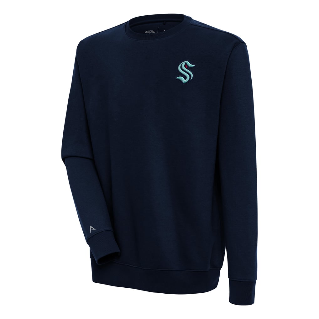 Seattle Kraken Antigua Victory Pullover Sweatshirt - Deep Sea Blue