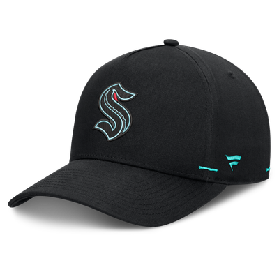 Seattle Kraken Fanatics Alternate Authentic Pro Rink A-Frame Adjustable Hat - Black