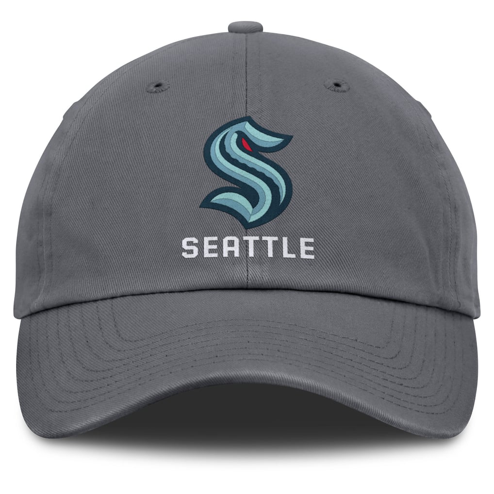 Seattle Kraken Fanatics Washed Adjustable Hat - Charcoal