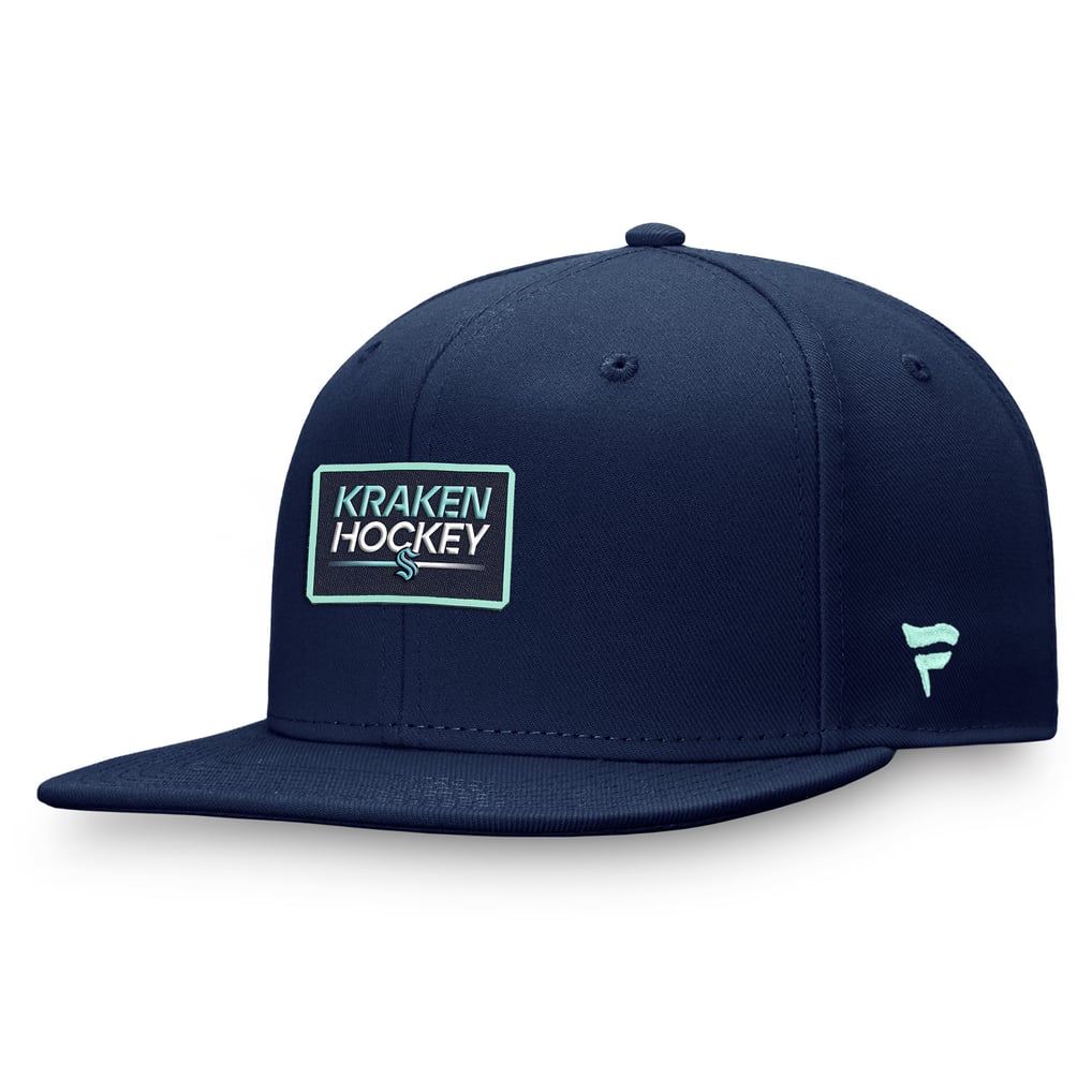  Seattle Kraken Fanatics Authentic Pro Prime Snapback Hat – Deep Sea Blue