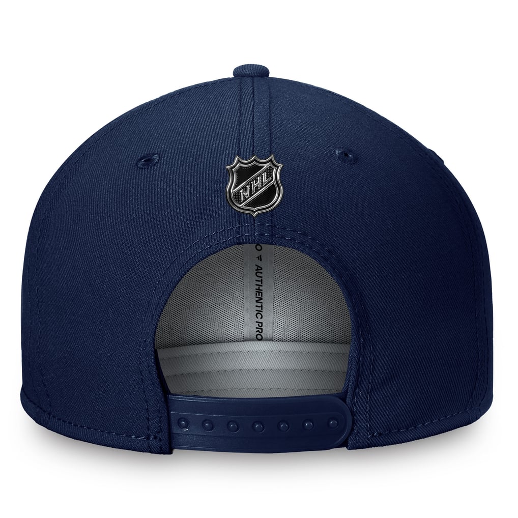  Seattle Kraken Fanatics Authentic Pro Prime Snapback Hat – Deep Sea Blue
