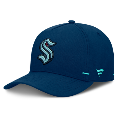 Seattle Kraken Fanatics Authentic Pro Rink Bar Tacks A-Frame Adjustable Hat - Deep Sea Blue