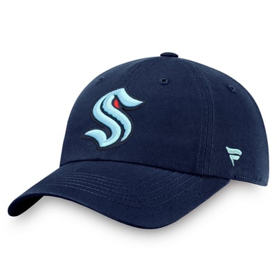  Seattle Kraken Fanatics Core Primary Logo Adjustable Hat - Deep Sea Blue