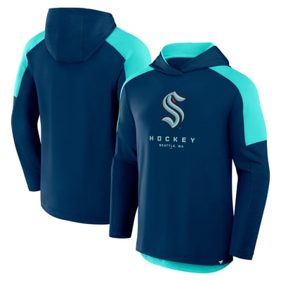 Seattle Kraken Fanatics Meta Game Transitional Pullover Hoodie - Deep Sea Blue