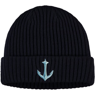 Seattle Kraken Fanatics Secondary Logo Cuffed Knit Hat - Deep Sea Blue