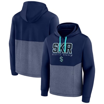 Seattle Kraken Fanatics Successful Tri-Blend Pullover Hoodie - Deep Sea Blue