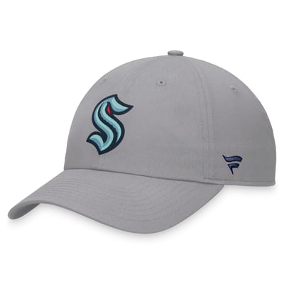 Seattle Kraken Fanatics Extra Time Adjustable Hat - Gray
