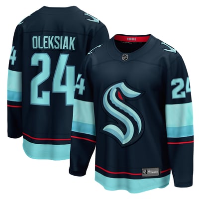 Jamie Oleksiak Seattle Kraken Fanatics Home Breakaway Player Jersey - Deep Sea Blue
