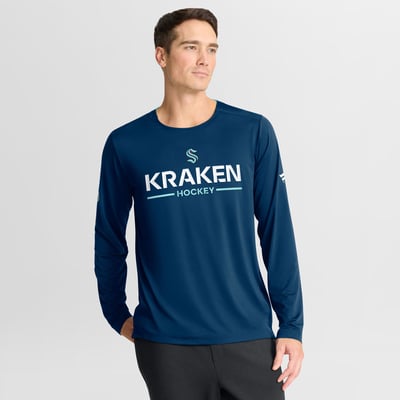 Seattle Kraken Fanatics Authentic Pro Rink Tech Long Sleeve T-Shirt - Navy