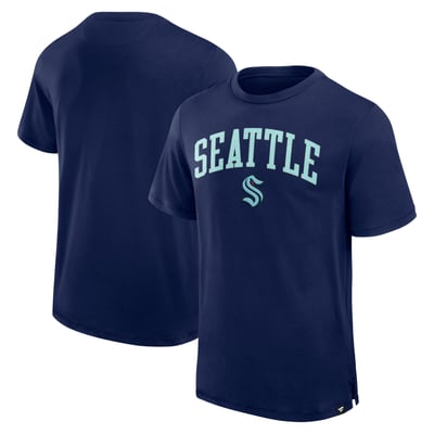  Seattle Kraken Fanatics Elevated Pima T-Shirt - Navy