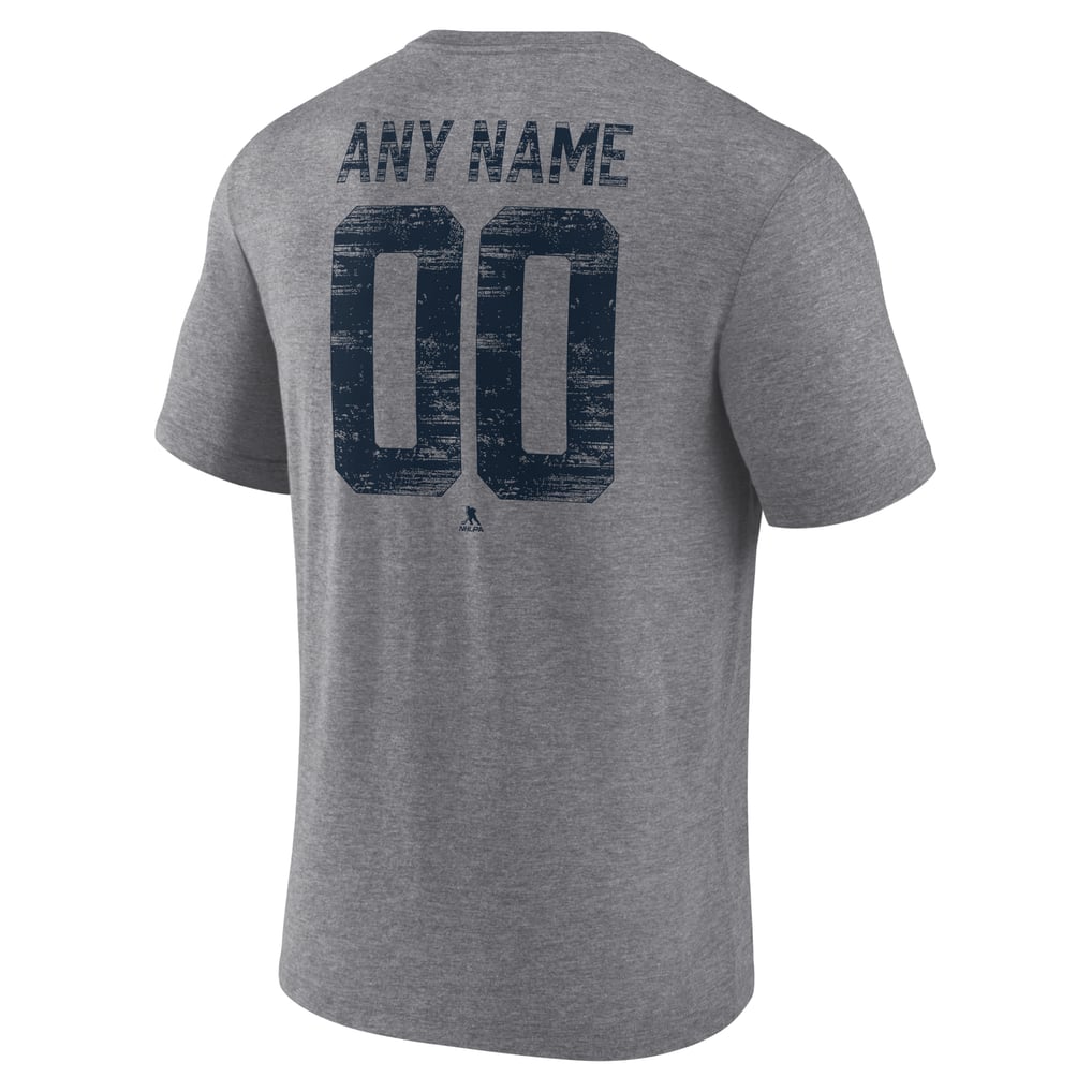 Seattle Kraken Heritage Custom Tri-Blend T-Shirt - Gray