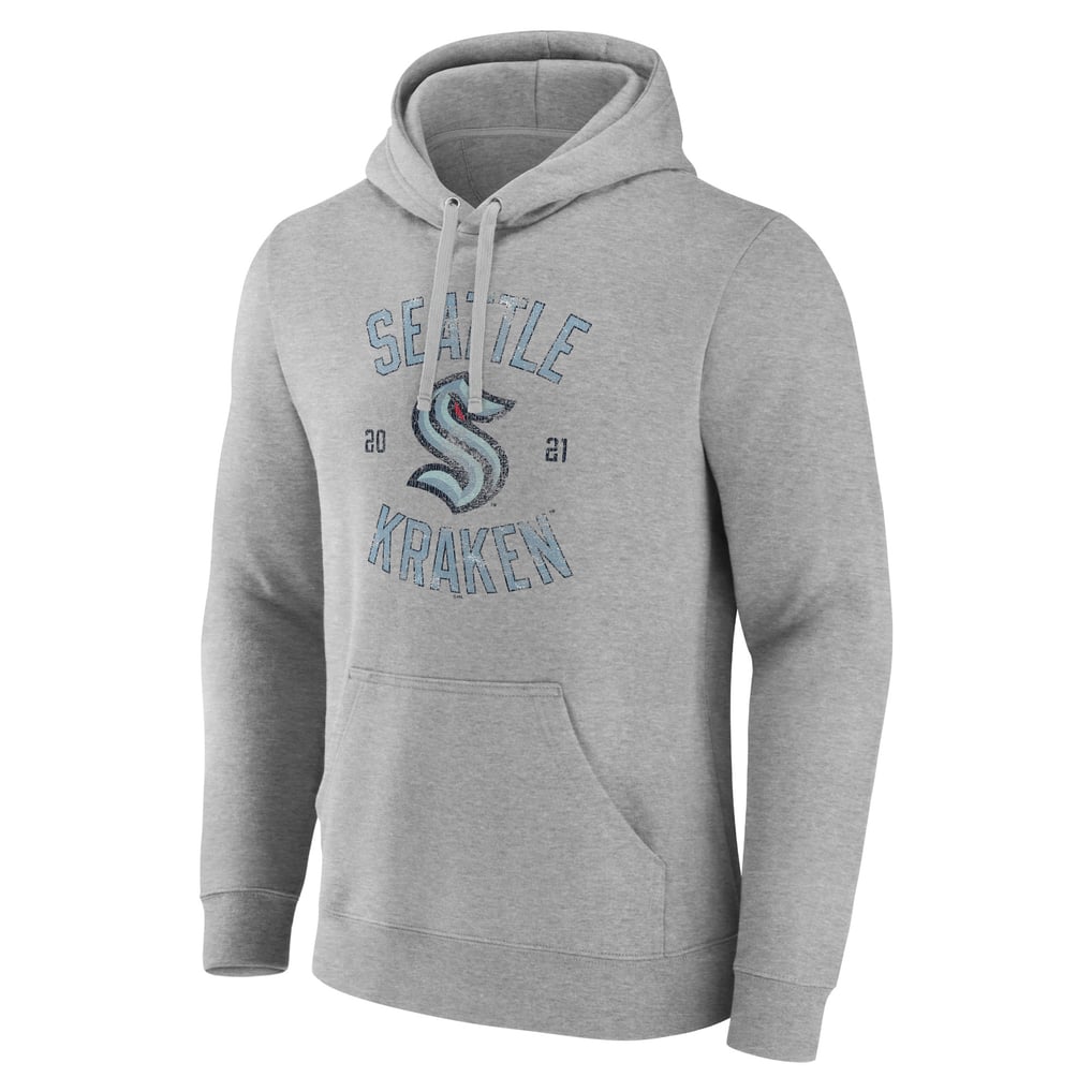 Seattle Kraken Heritage Pullover Hoodie - Heathered Gray