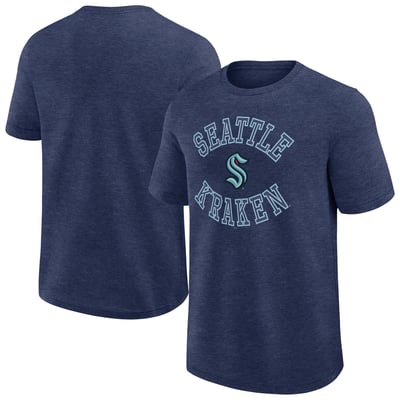 Seattle Kraken Logo Athletic Success T-Shirt - Heather Navy