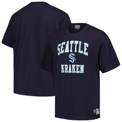 Seattle Kraken Mitchell & Ness Legendary Slub T-Shirt - Deep Sea Blue