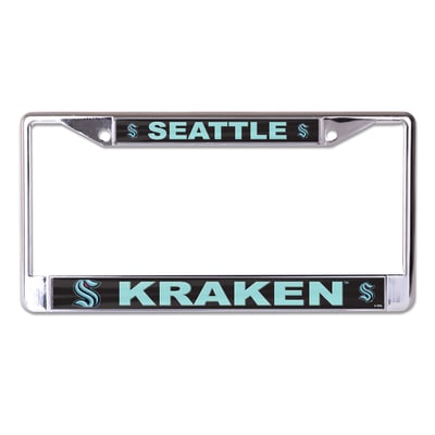 Seattle Kraken WinCraft Secondary Logo S/L Metal License Plate Frame