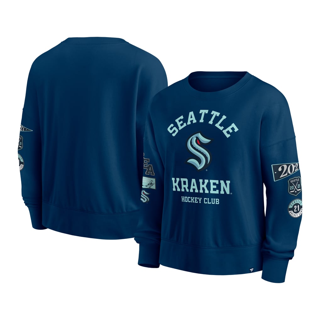 Seattle Kraken Fanatics Women's Go Team Pullover Sweatshirt - Deep Sea Blue