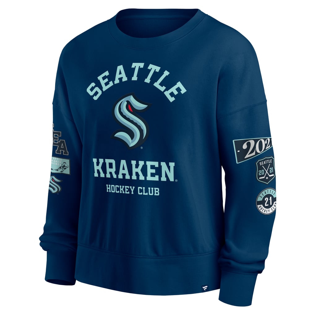 Seattle Kraken Fanatics Women's Go Team Pullover Sweatshirt - Deep Sea Blue