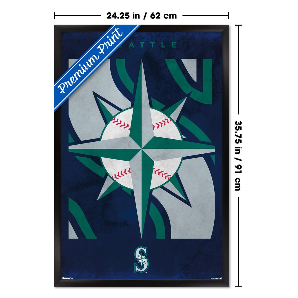  Seattle Mariners 24" x 36" Framed Poster