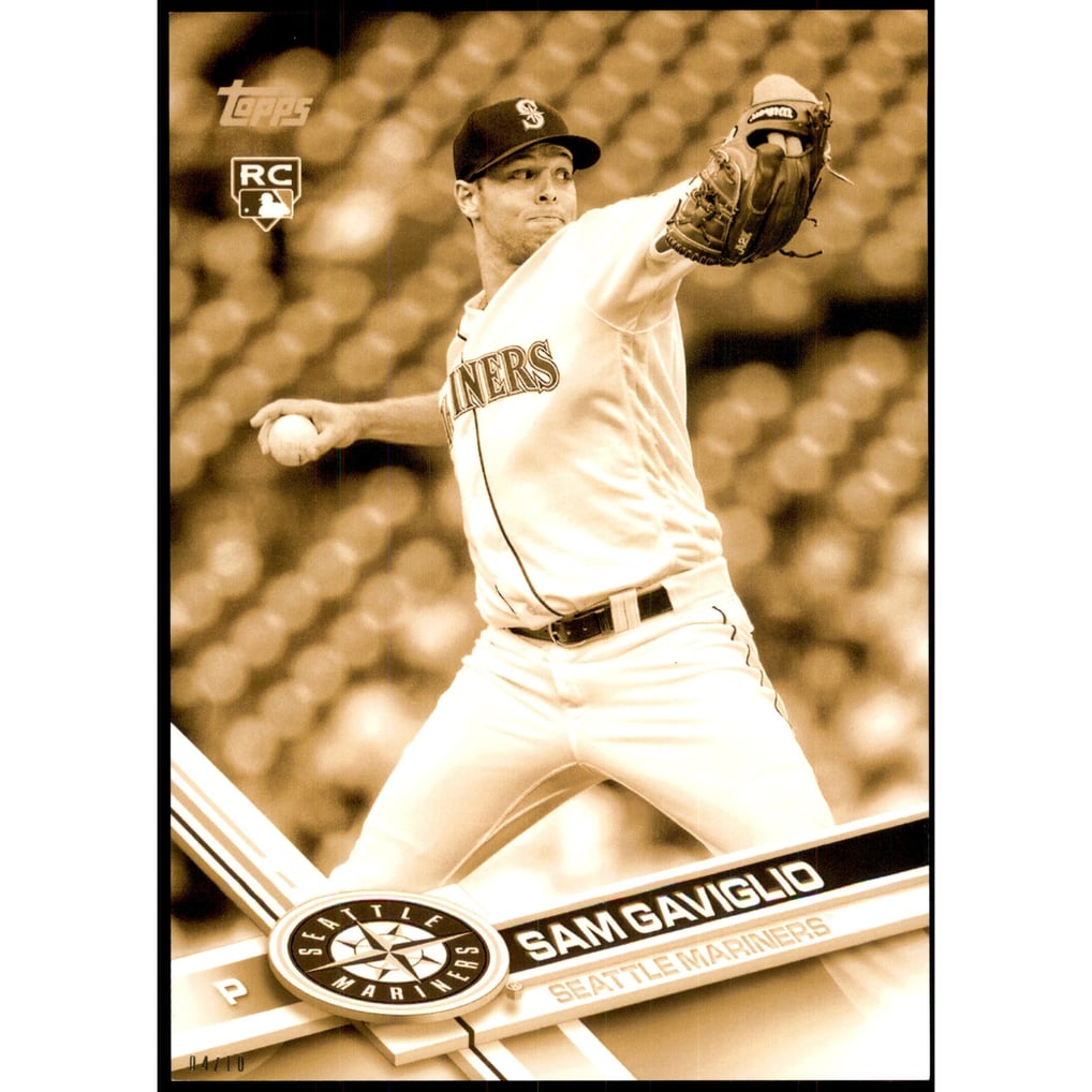 2017 Topps Update 5x7 Clear Gold #US104 Sam Gaviglio