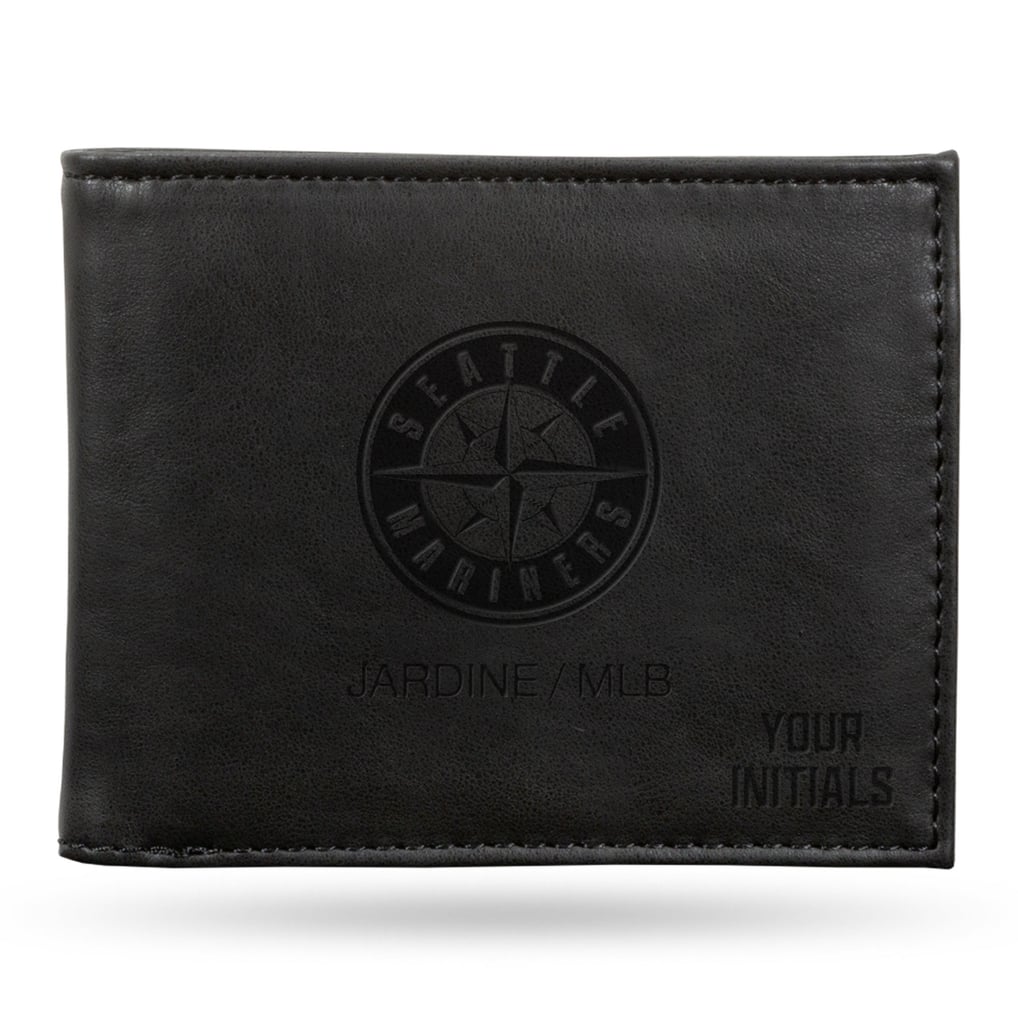 Seattle Mariners Personalized Billfold Wallet - Black