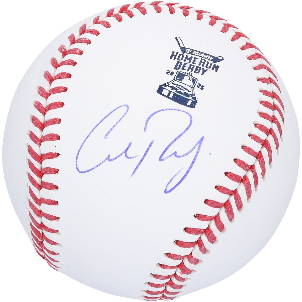 Cal Raleigh Seattle Mariners Autographed Fanatics Authentic 2025 MLB Home Run Derby Logo Baseball
