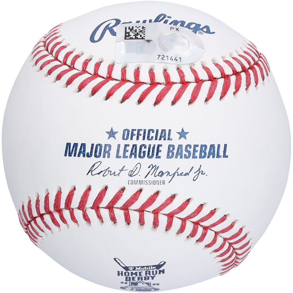 Cal Raleigh Seattle Mariners Autographed Fanatics Authentic 2025 MLB Home Run Derby Logo Baseball
