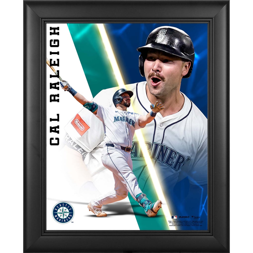 Cal Raleigh Seattle Mariners Fanatics Authentic Framed 13" x 16" Radiance Collage