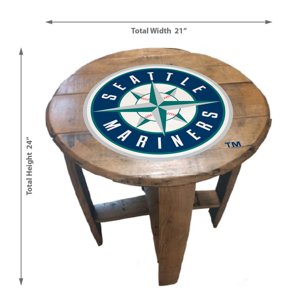 Seattle Mariners Imperial Oak Barrel Table