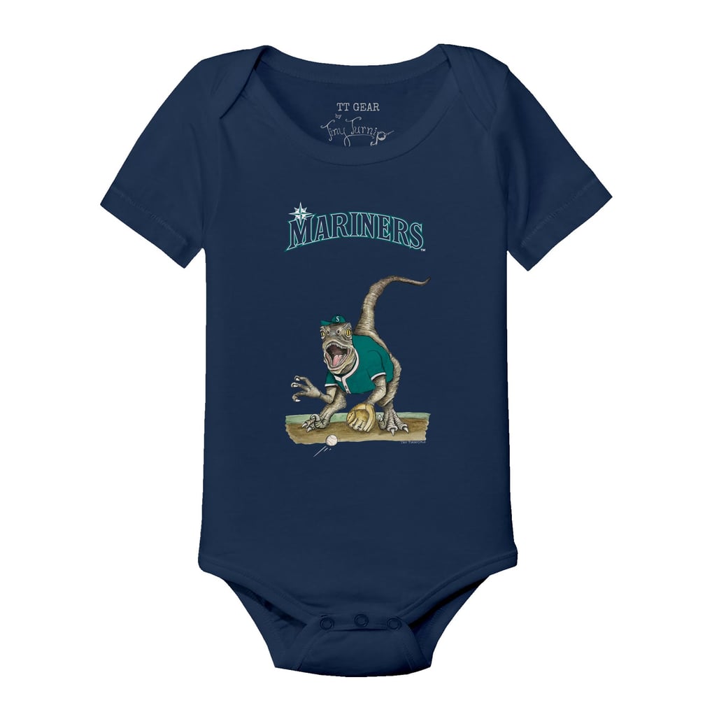 Seattle Mariners Tiny Turnip Infant Velociraptor Bodysuit - Navy