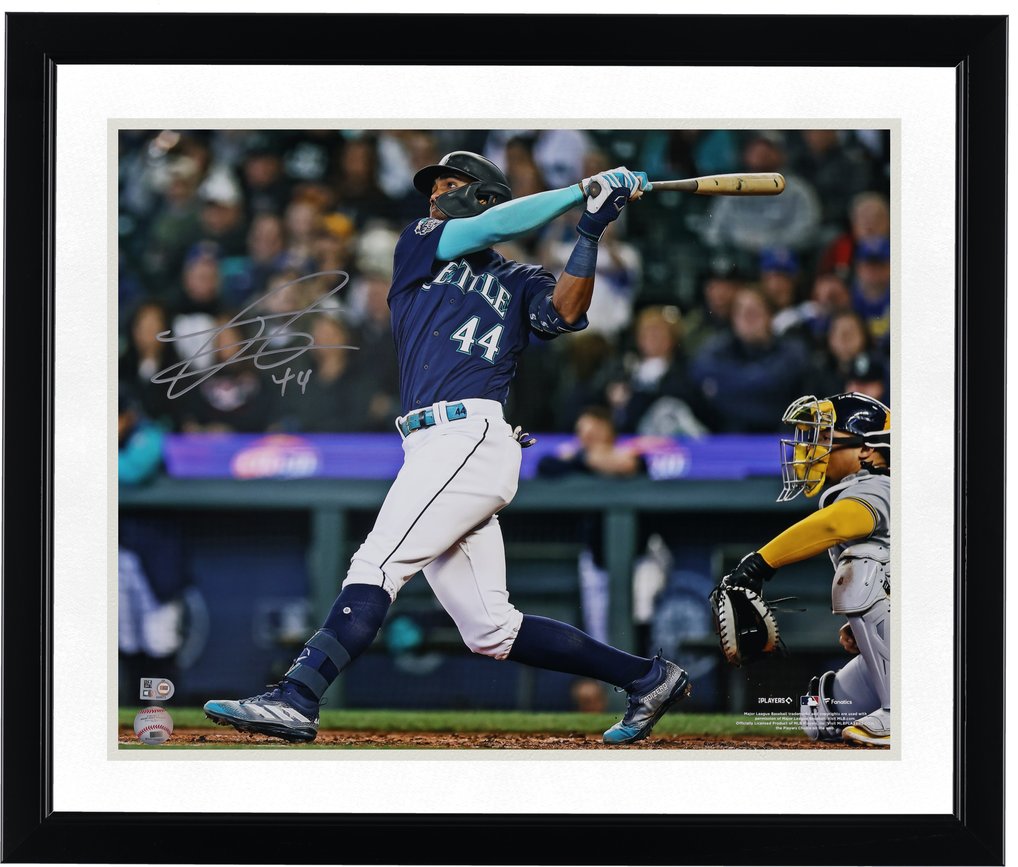 Julio Rodriguez Seattle Mariners Autographed Fanatics Authentic 16" x 20" Hitting Photograph