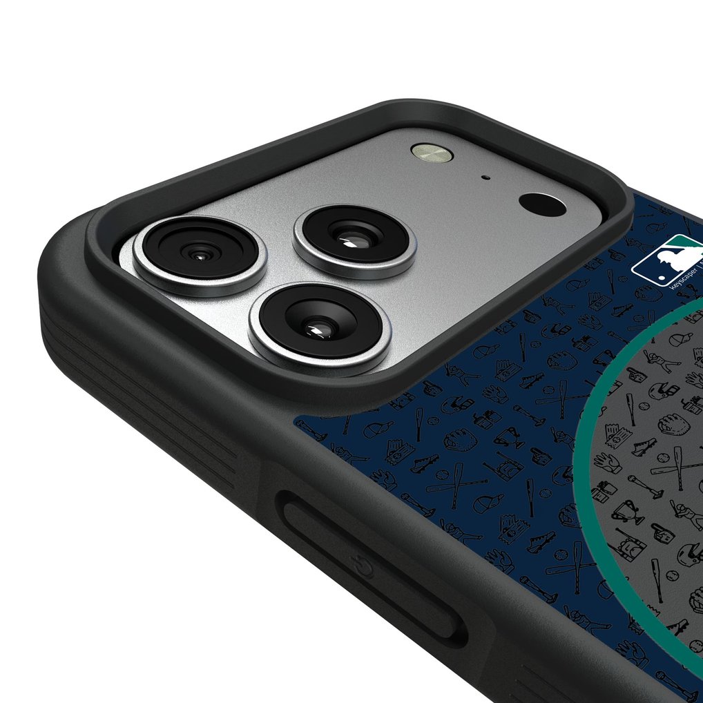 Seattle Mariners Keyscaper Personalized Bump Case with 8.2ft Drop Protection
