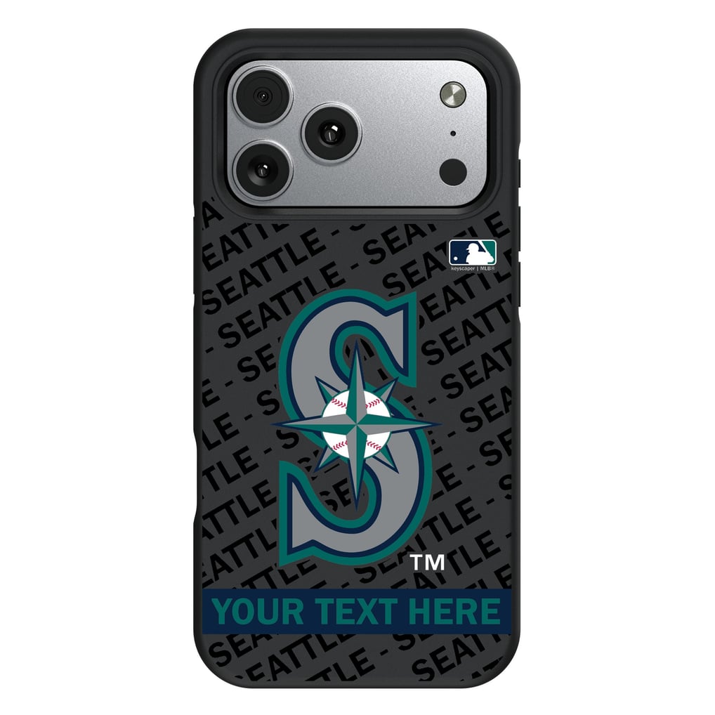 Seattle Mariners Keyscaper Personalized Bump Case with 8.2ft Drop Protection